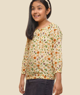 Girls Cotton Long Sleeves Top