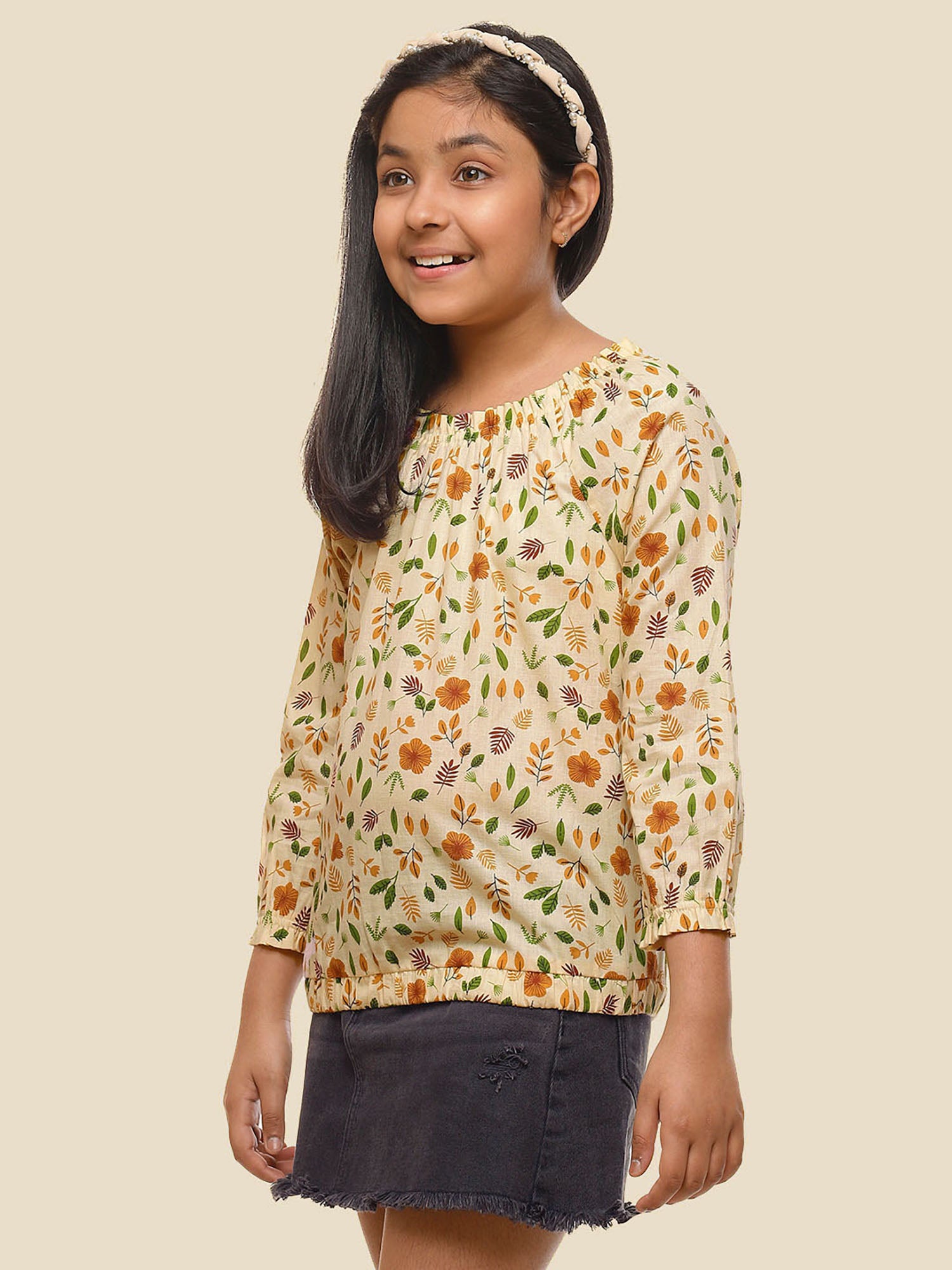 Girls Cotton Long Sleeves Top