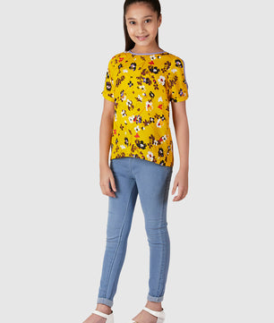 Girls Slit Sleeve Top