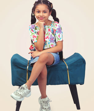 Girls Floral Top