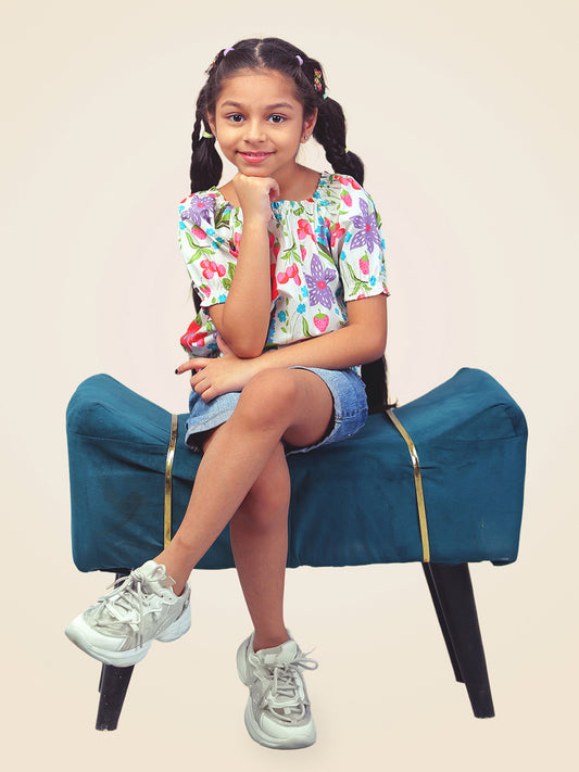 Girls Floral Top