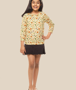Girls Cotton Long Sleeves Top