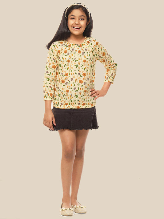 Girls Cotton Long Sleeves Top