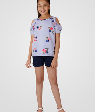 Girls Cold Shoulder Top