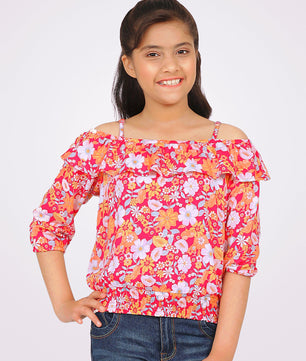 Girls Off Shoulder Top