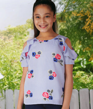 Girls Cold Shoulder Top