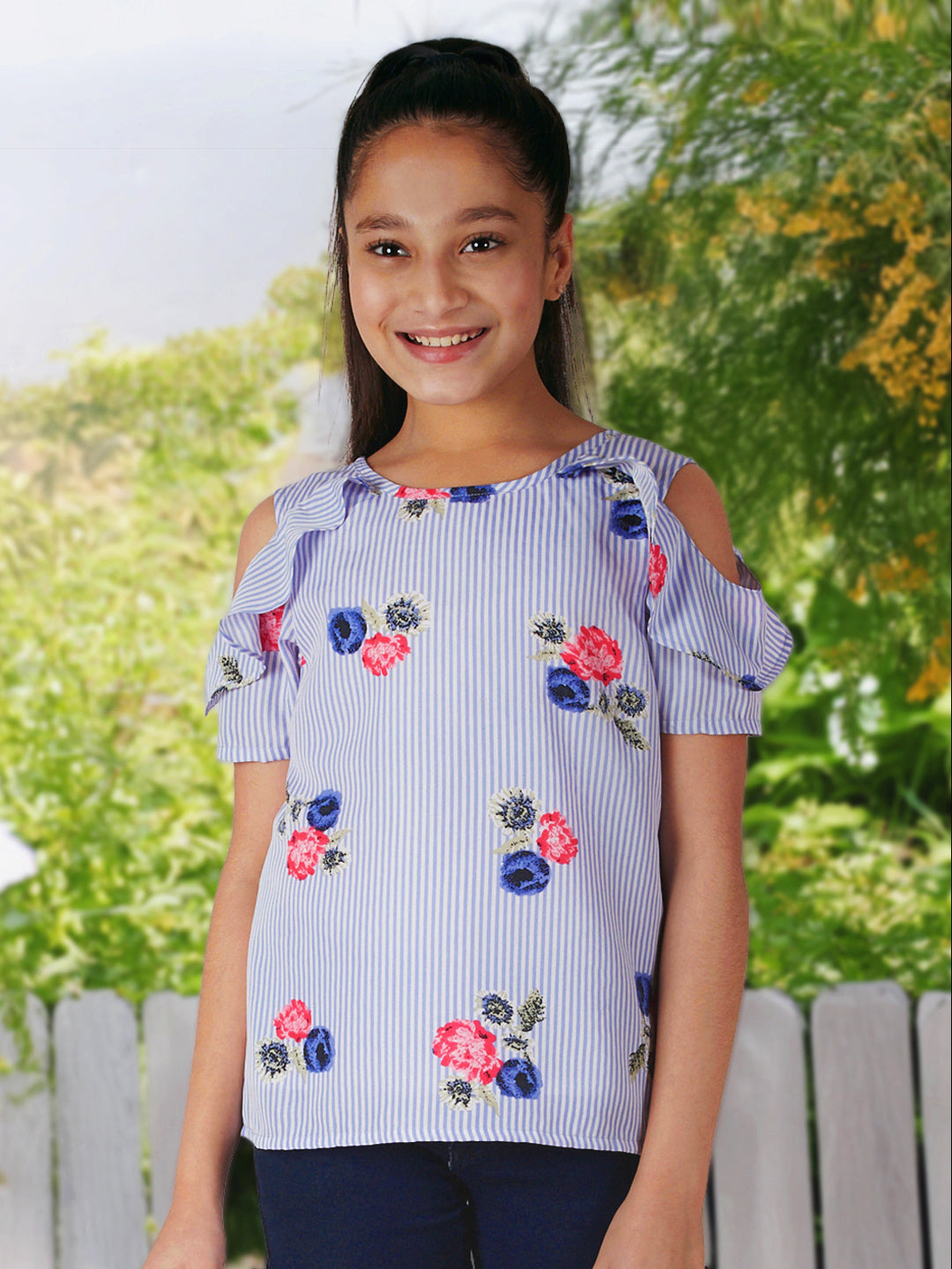 Girls Cold Shoulder Top