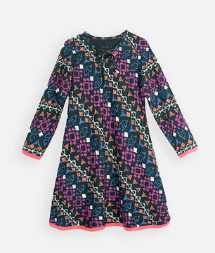 Girls Long Sleeve Knitted Cotton Dress