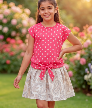 Girls Waist Tie Top