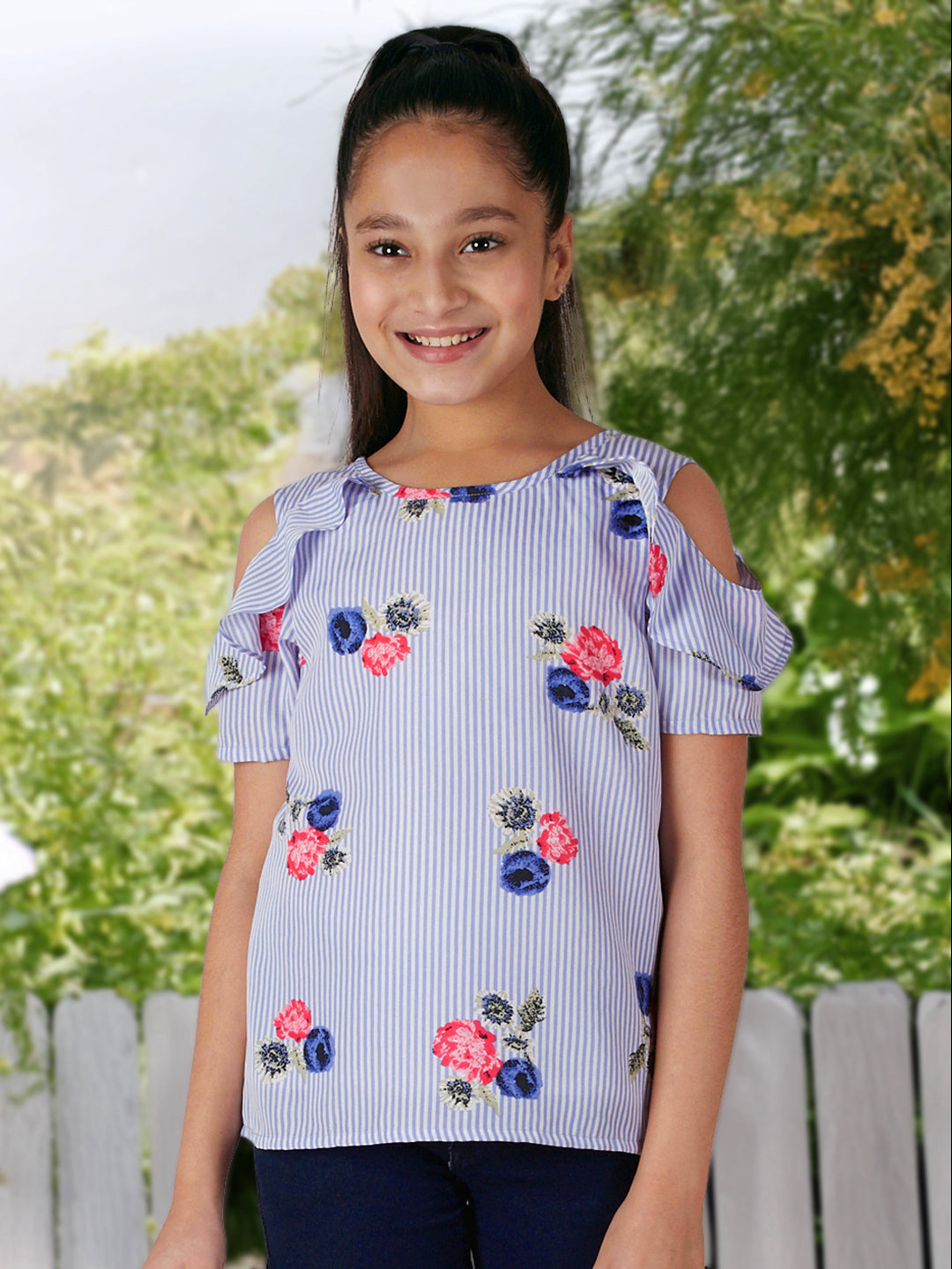 Girls Cold Shoulder Top