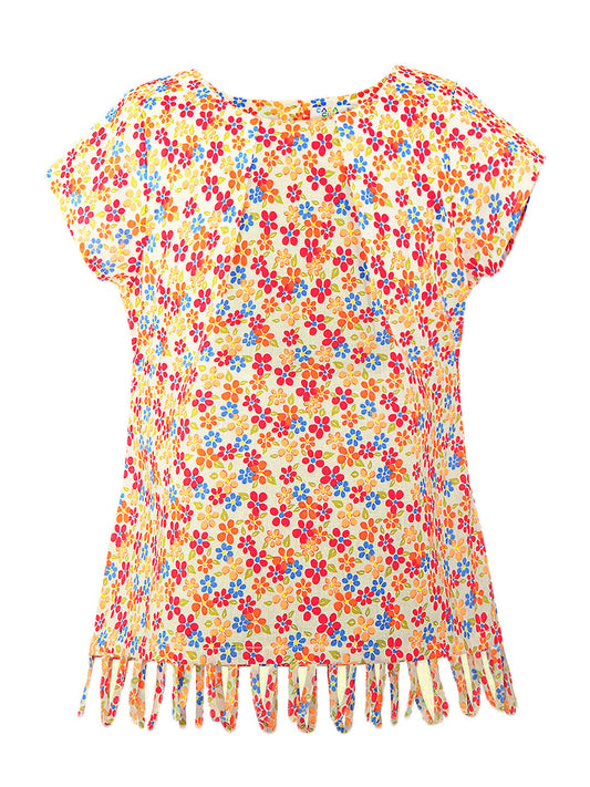 Girls Short Sleeves Cotton Top