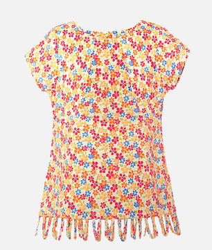 Girls Short Sleeves Cotton Top