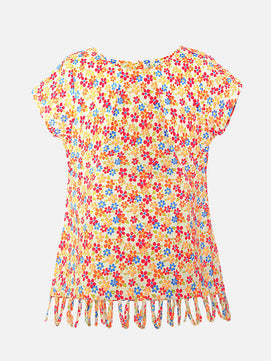 Girls Short Sleeves Cotton Top