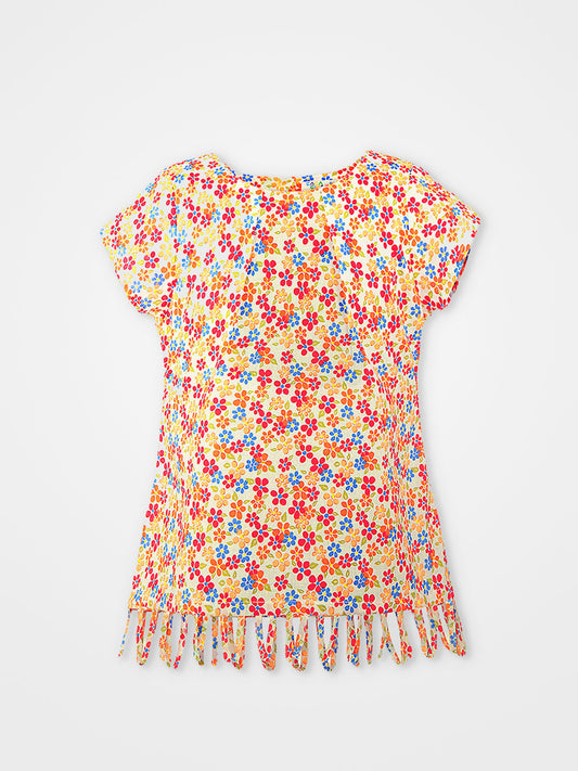 Girls Short Sleeves Cotton Top