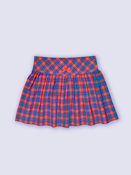 Girls Checks Skirt