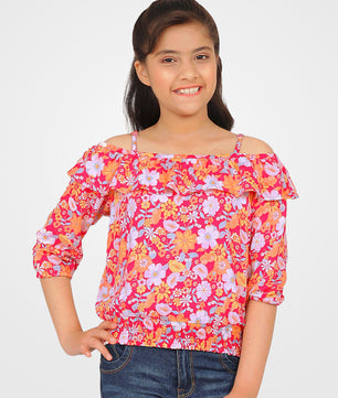 Girls Off Shoulder Top