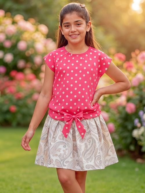Girls Waist Tie Top
