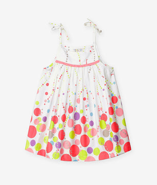 Girls Shoulder Strap Cotton Dress
