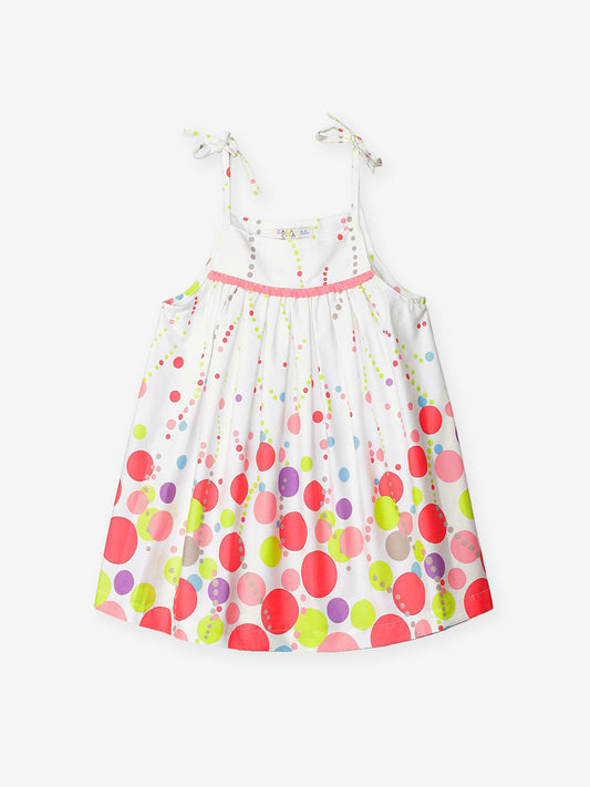 Girls Shoulder Strap Cotton Dress