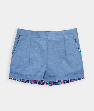 Girls Cotton Blend Shorts