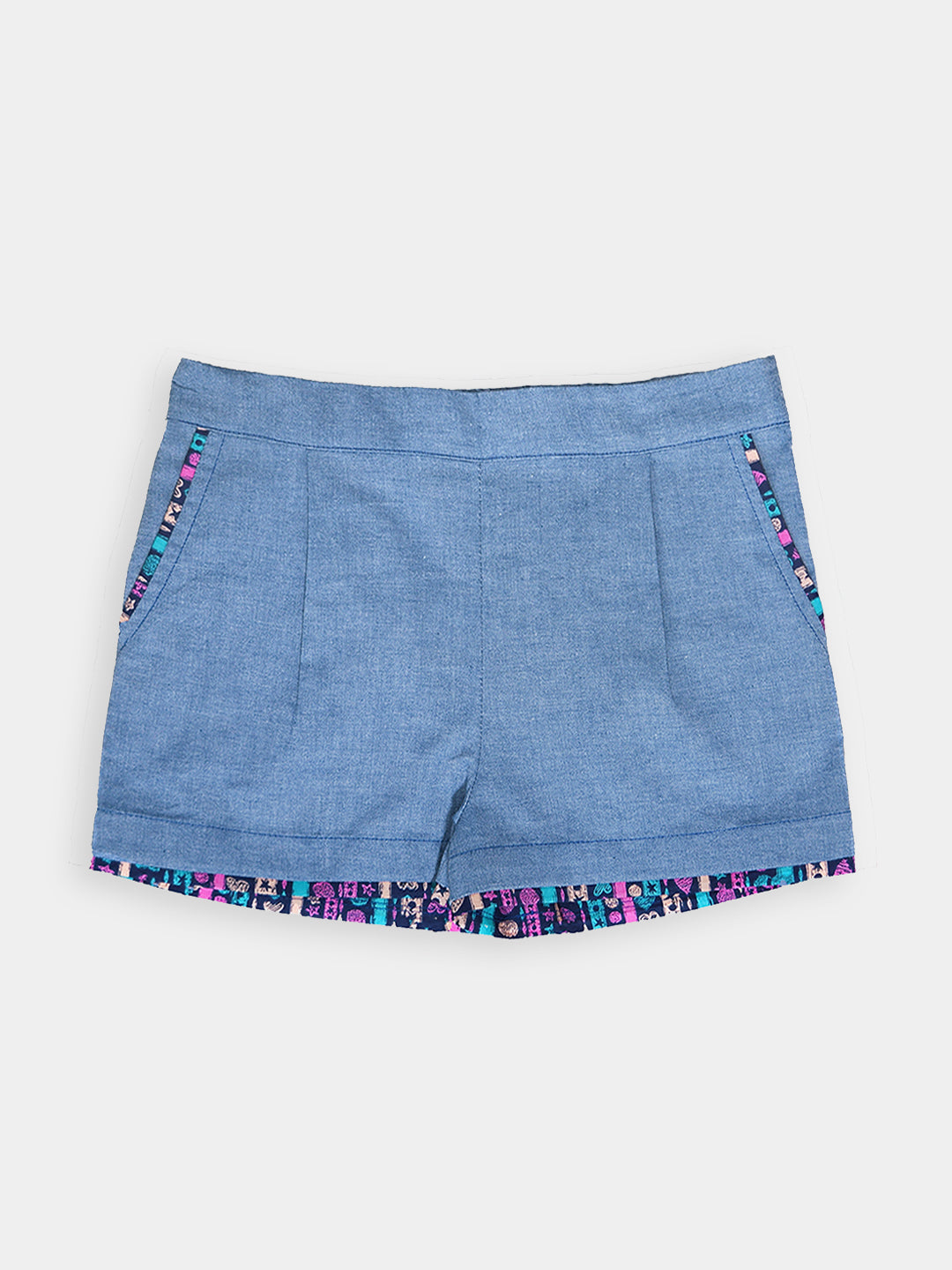 Girls Cotton Blend Shorts