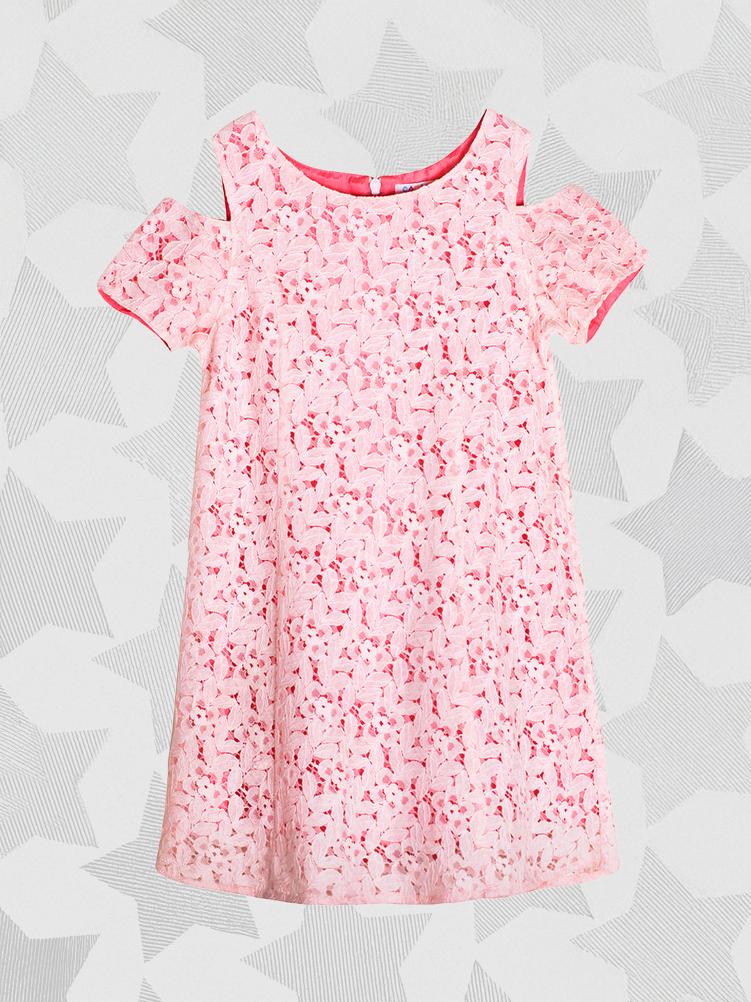Girls Floral Lace Dress