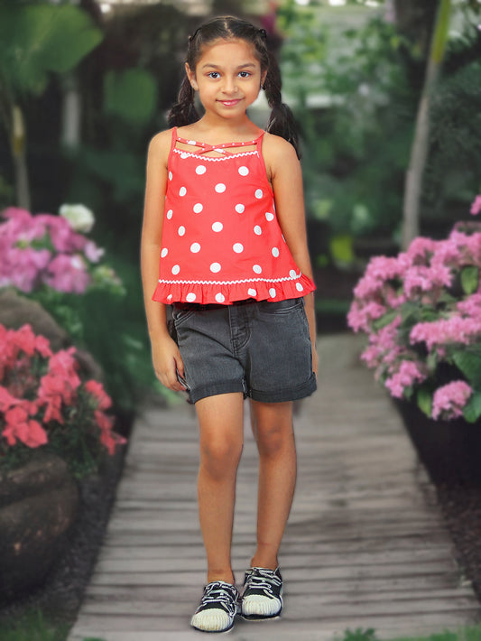 Girls Polka Dots Top