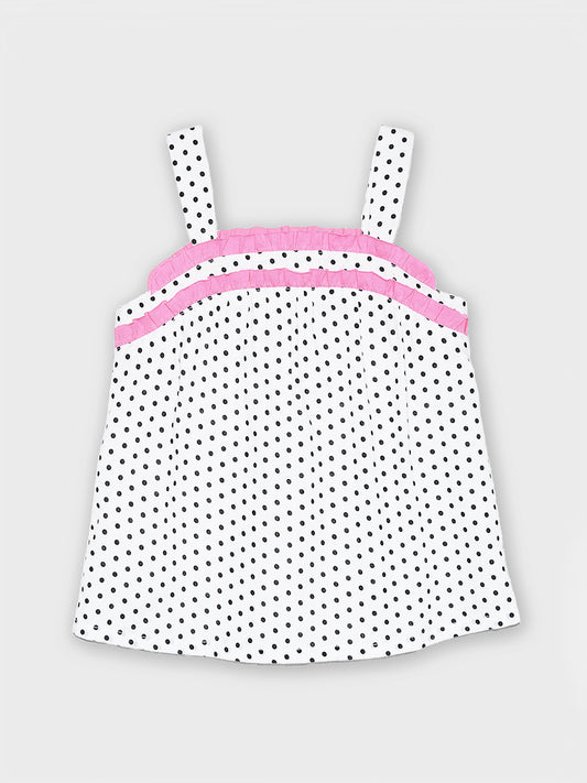 Girls Frill Cotton Top