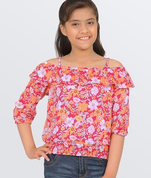 Girls Off Shoulder Top