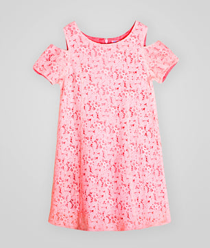 Girls Floral Lace Dress