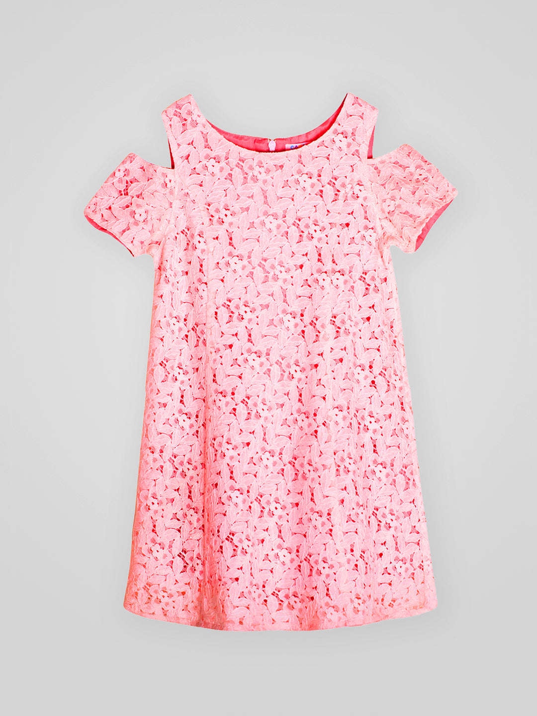 Girls Floral Lace Dress