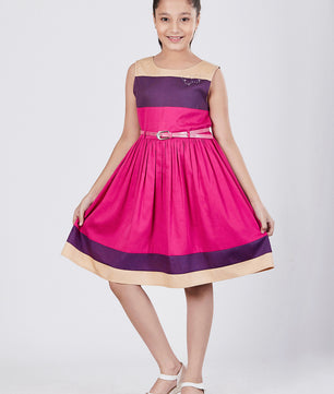 Girls Color Block Dress