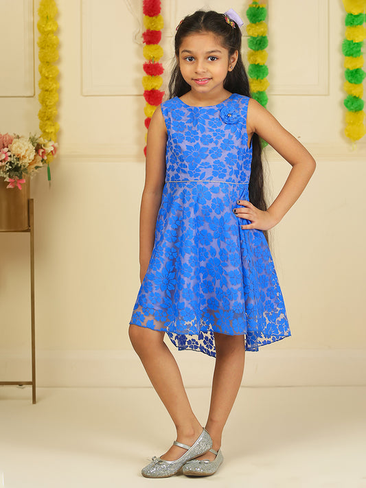 Girls Blue Party Dress