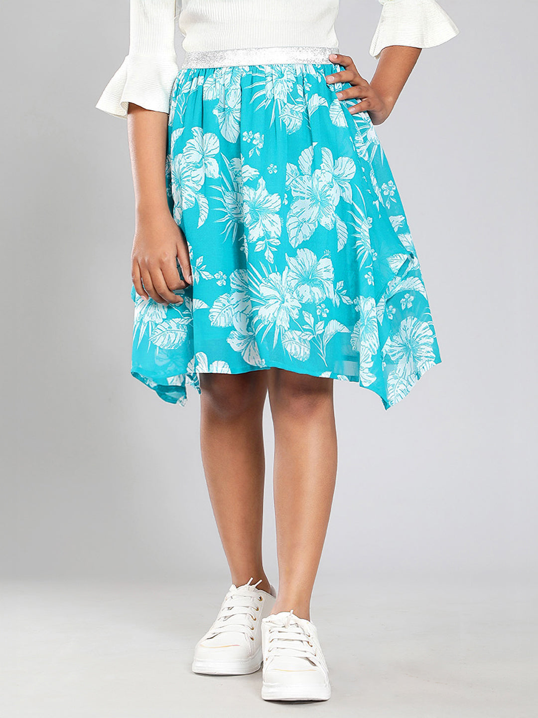 Girls Turquoise Green Skirt