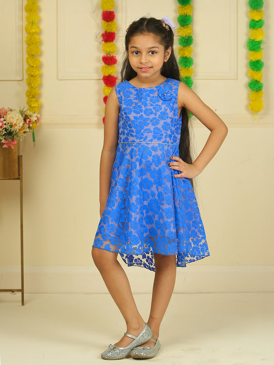 Girls Blue Party Dress