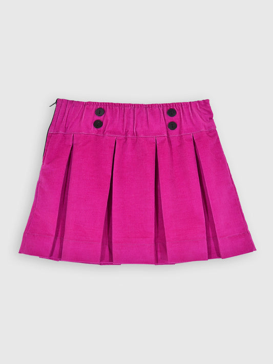 Girls Corduroy Pleated Skirt