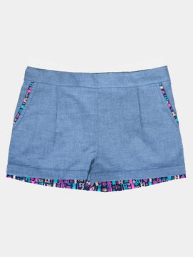 Girls Cotton Blend Shorts