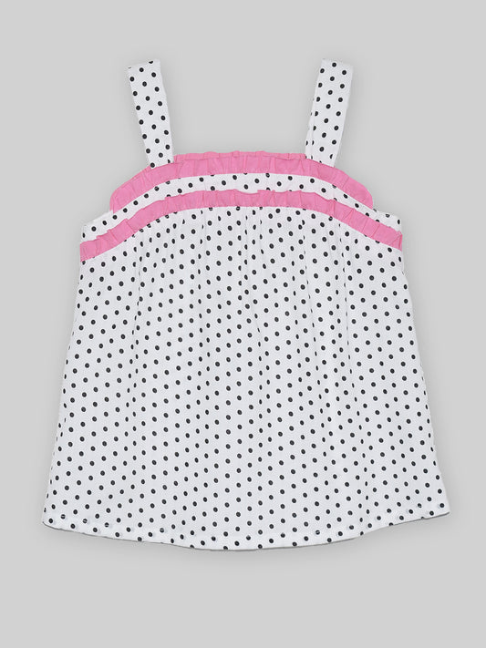 Girls Frill Cotton Top
