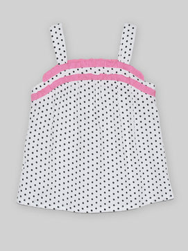 Girls Frill Cotton Top