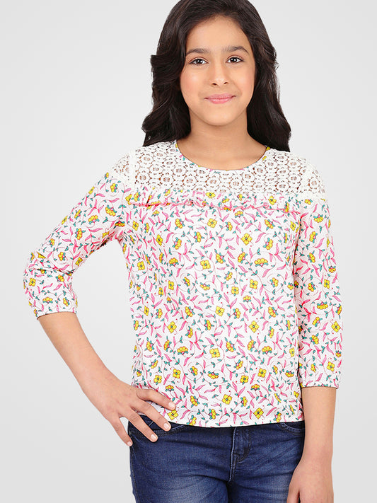 Girls Long Sleeves Cotton Top