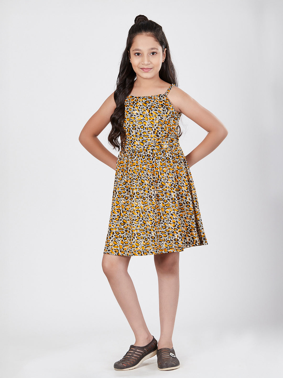 Girls Tiger Print Dress