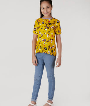 Girls Slit Sleeve Top