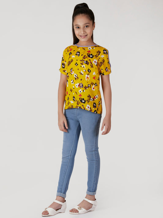 Girls Slit Sleeve Top