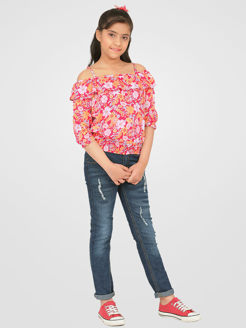 Girls Off Shoulder Top