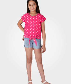 Girls Waist Tie Top