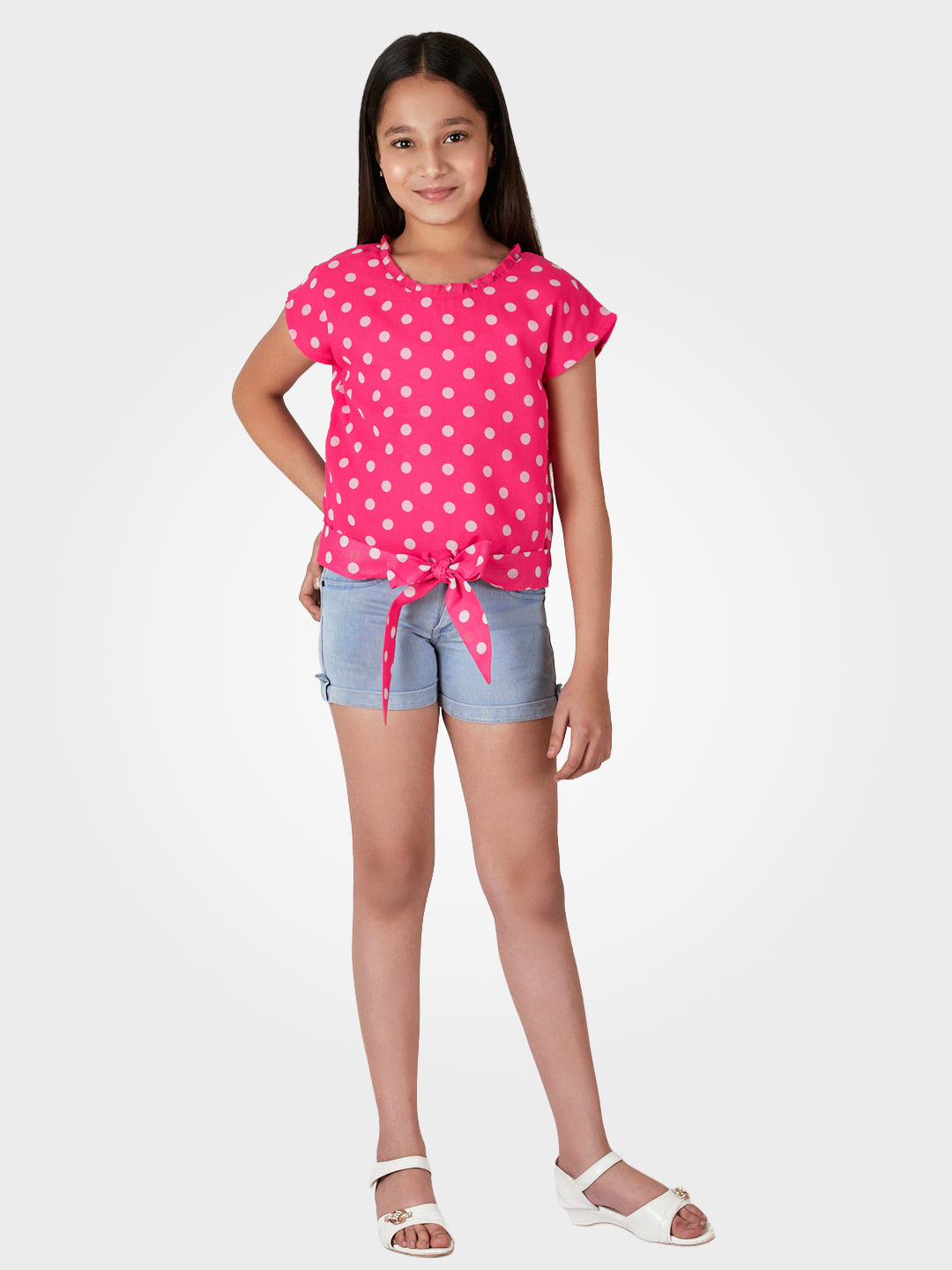 Girls Waist Tie Top