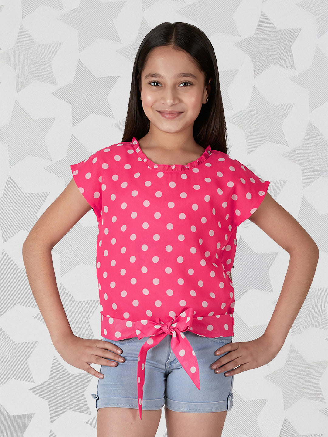 Girls Waist Tie Top