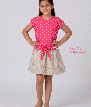 Girls Waist Tie Top