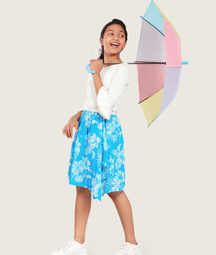 Girls Turquoise Green Skirt