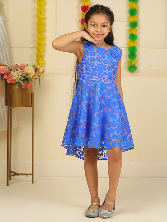 Girls Blue Party Dress